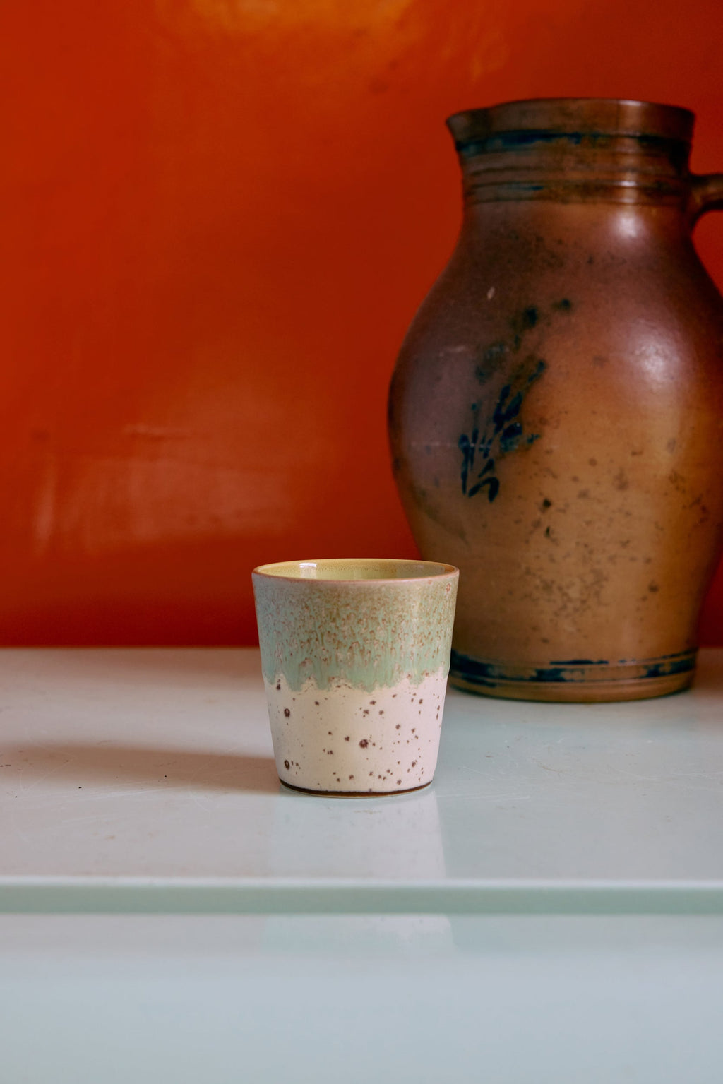 Tasse dégradé gris rose beige