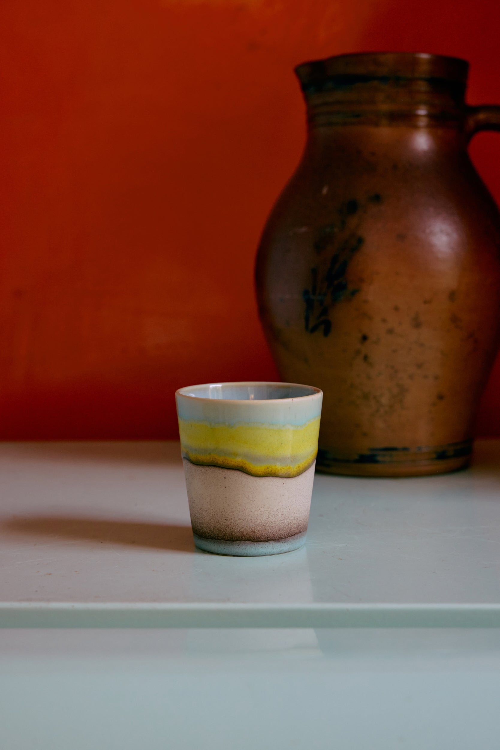 Tasse bleu vert