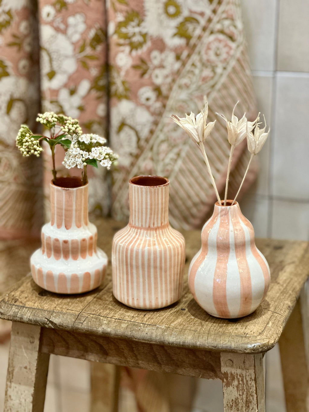 Vase vague terracotta S
