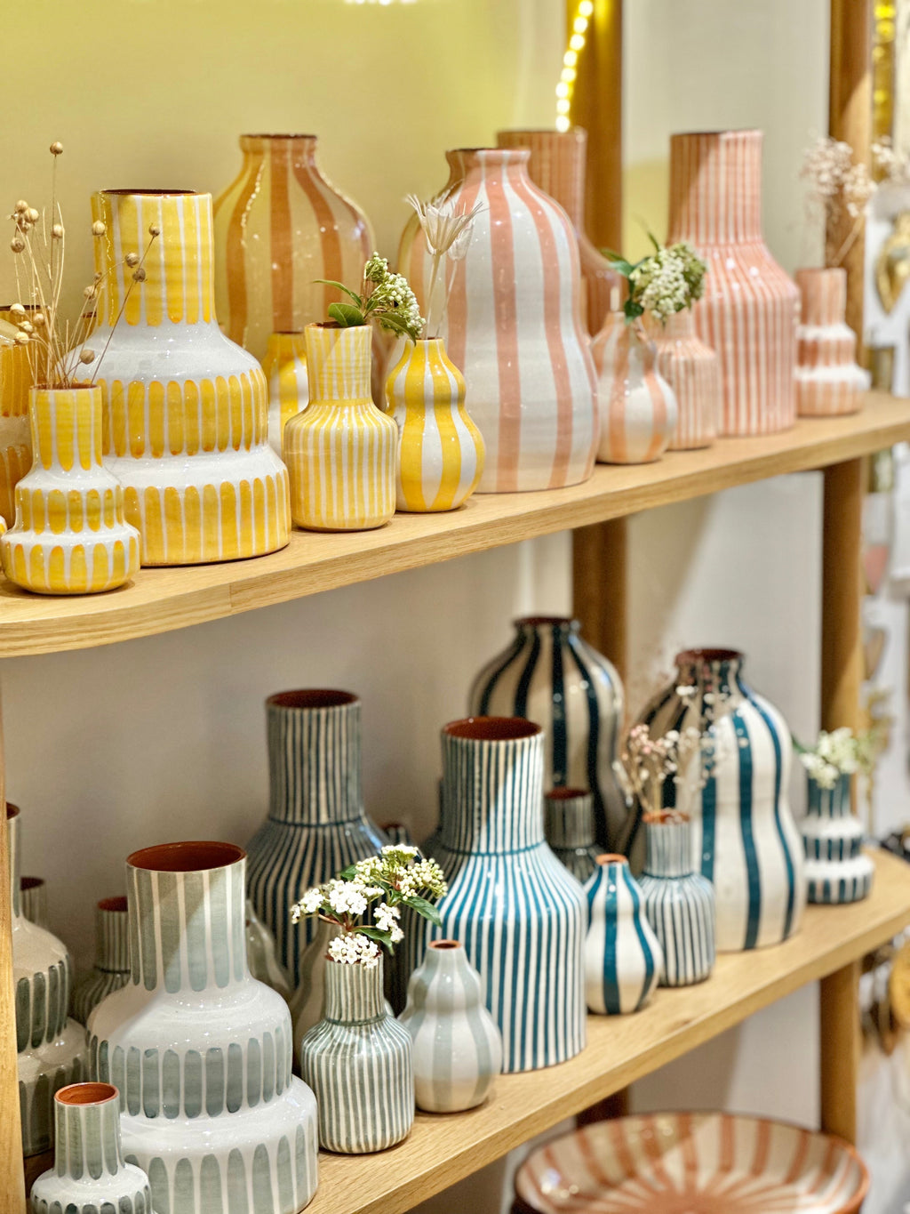 Vase vague jaune S