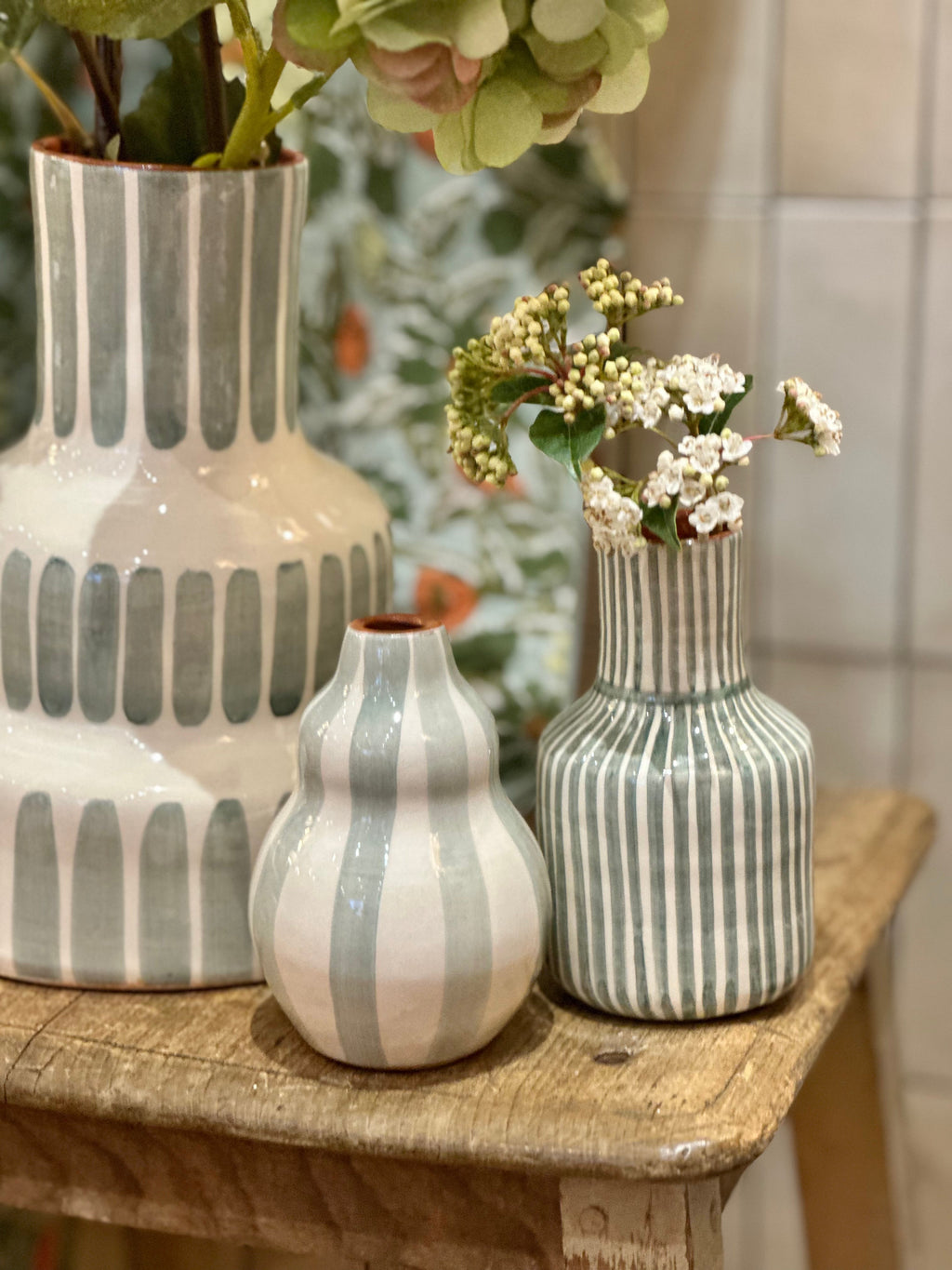 Vase vague sauge S