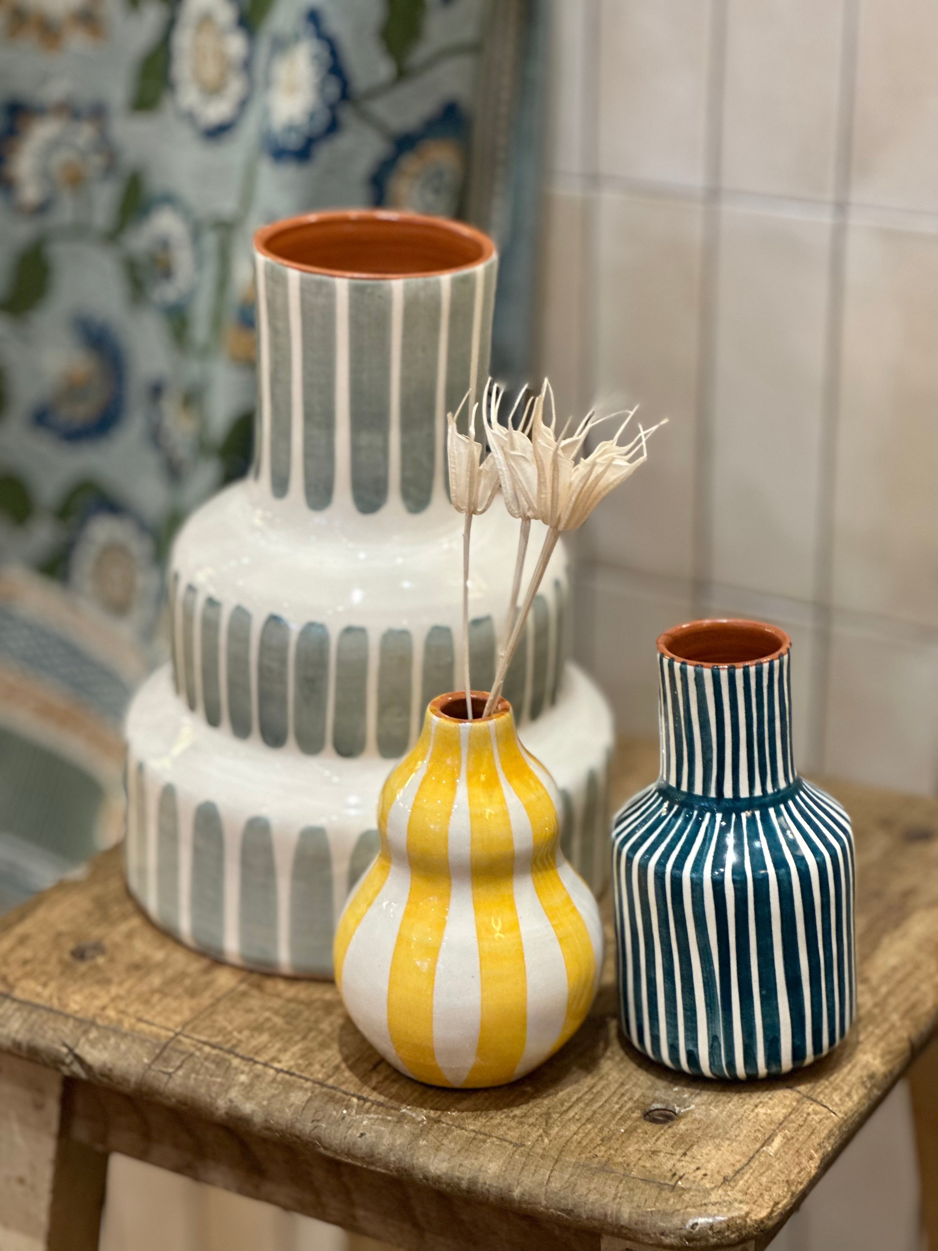 Vase vague jaune S
