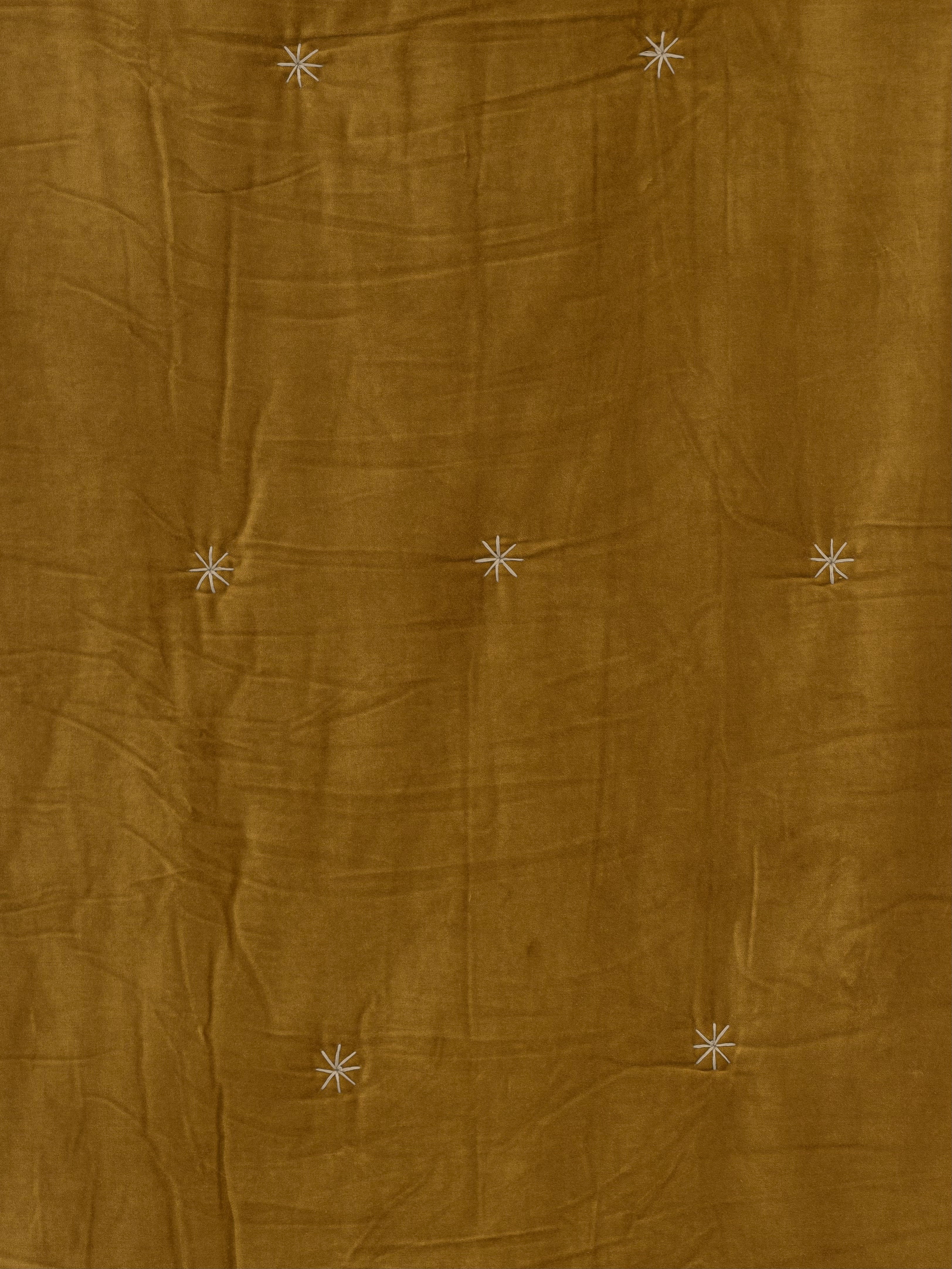 Edredon velours bronze