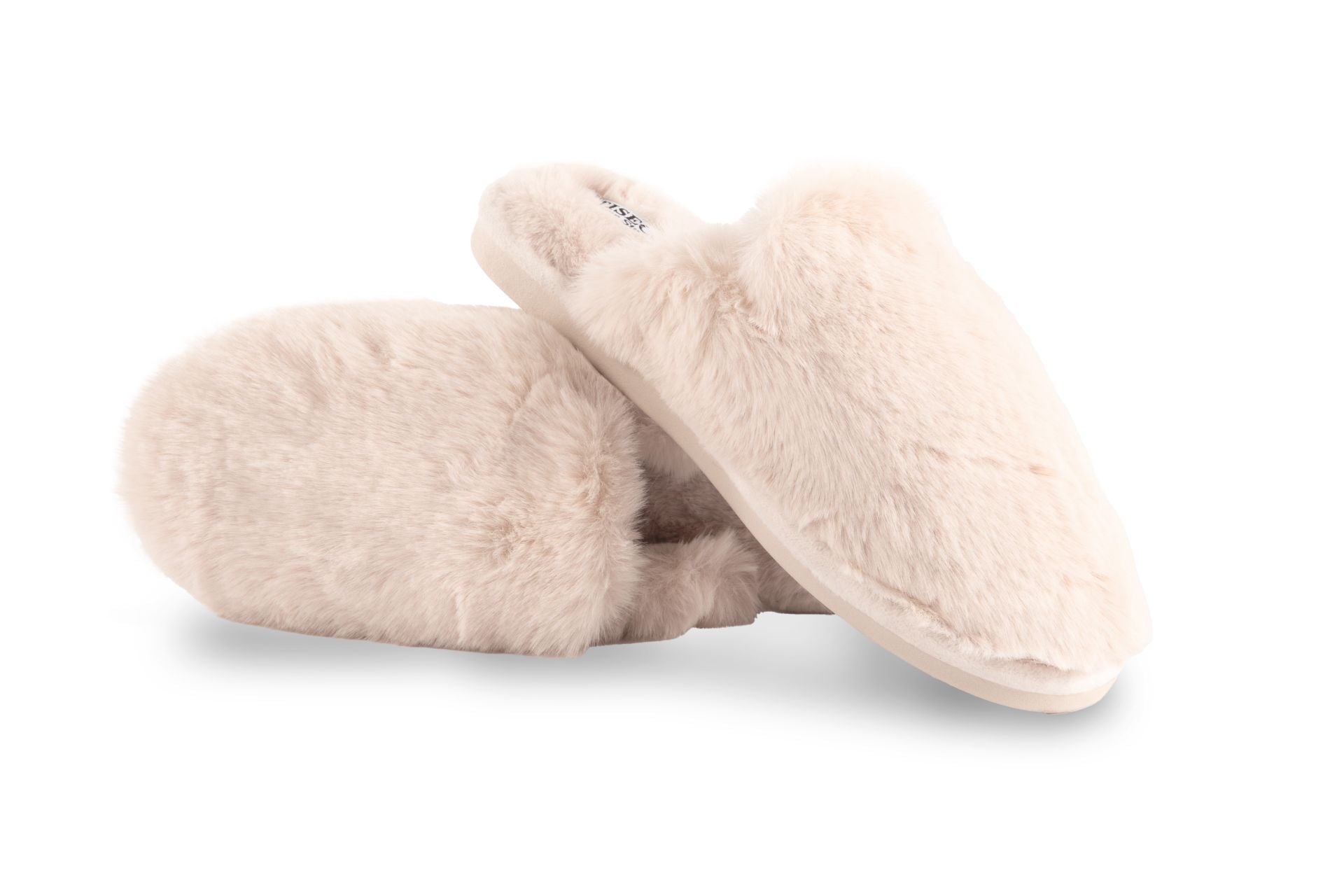 Chausson fausse fourrure ivoire - plusieurs tailles