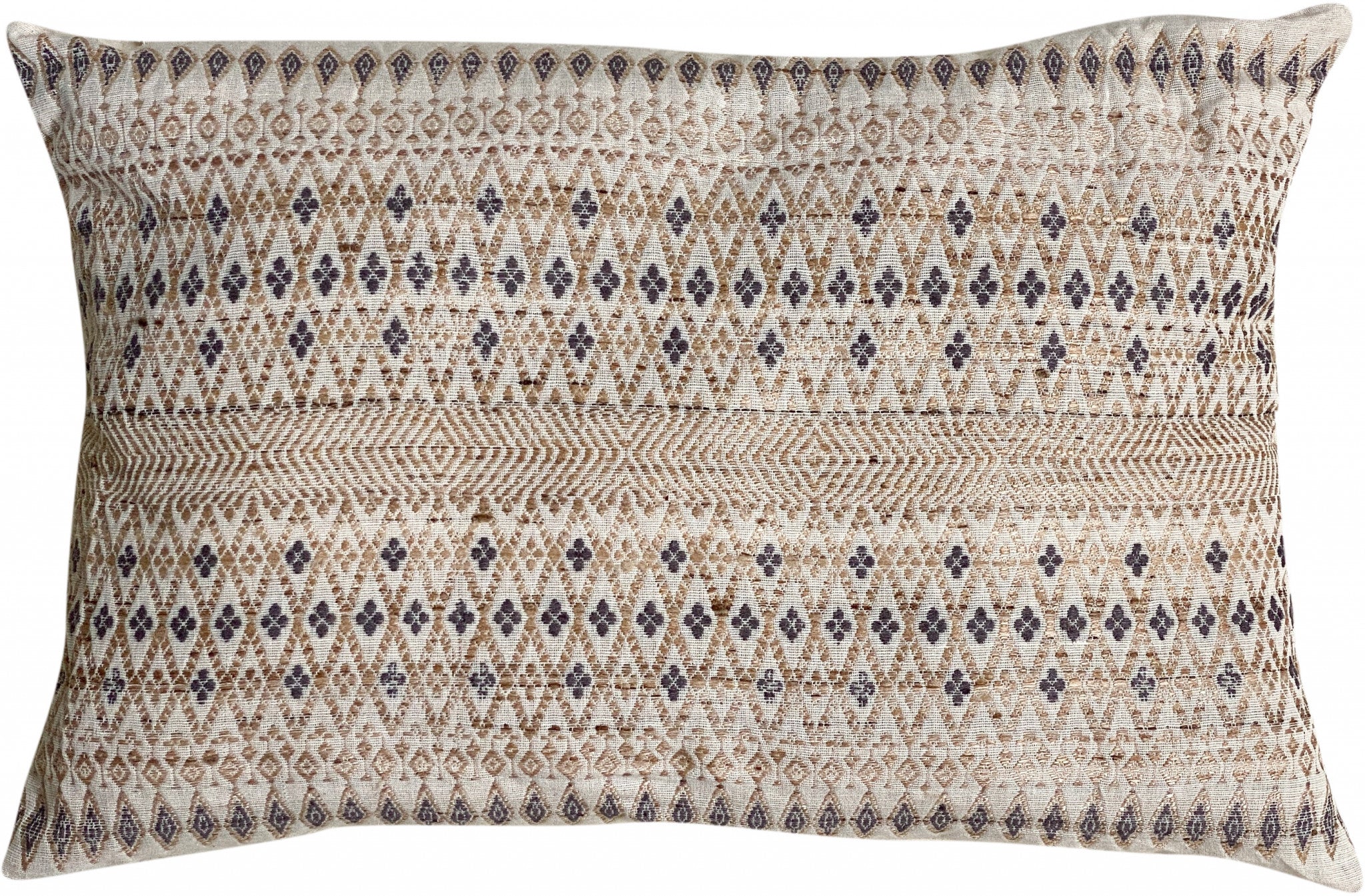 Coussin coton et soie