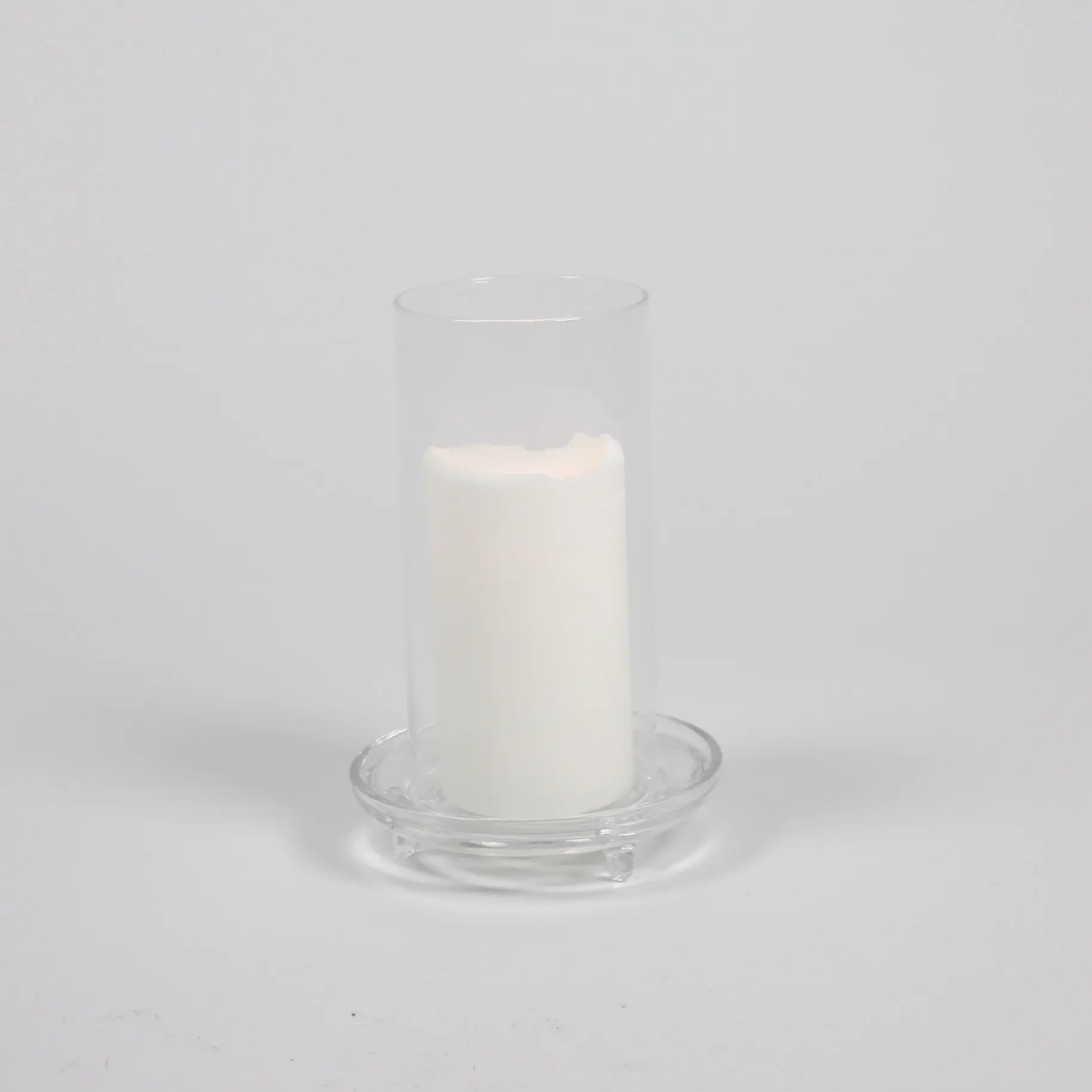 Bougeoir cylindre en verre
