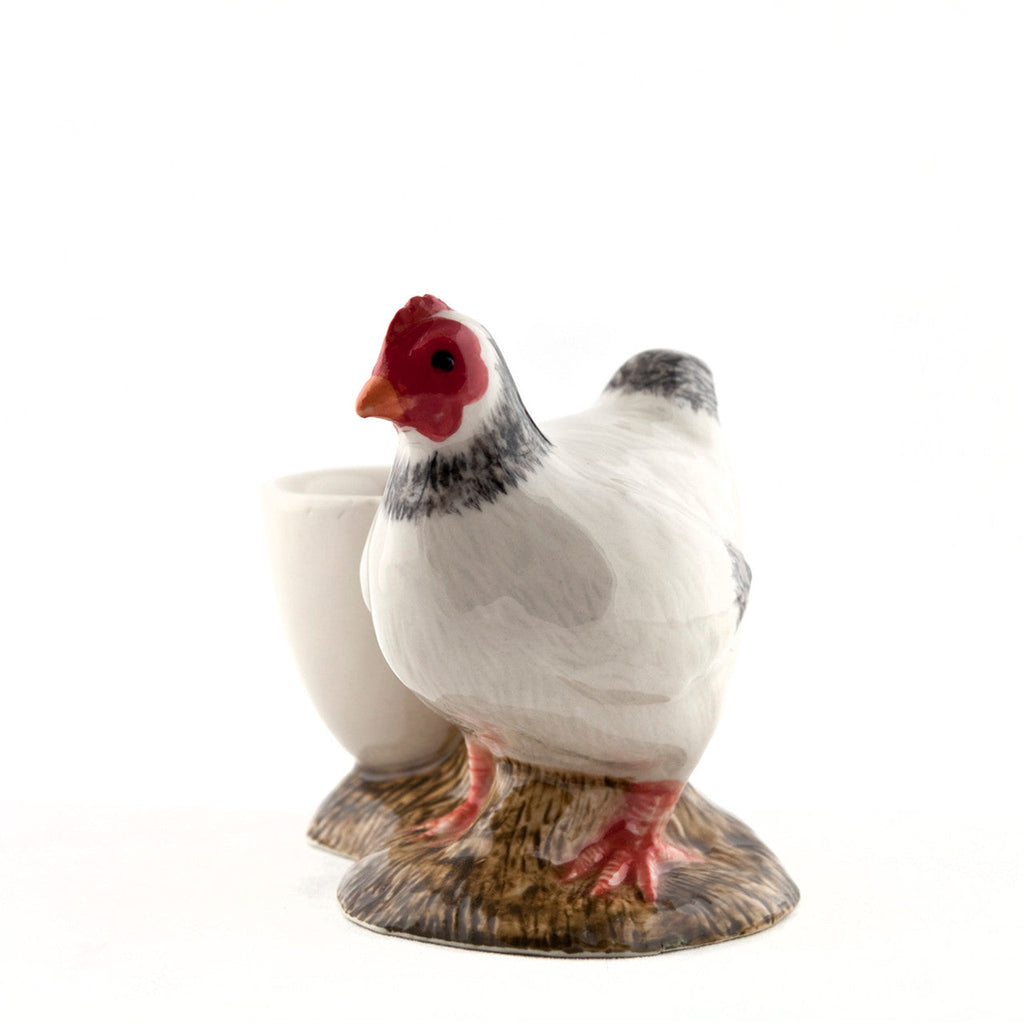 Coquetier poule blanche