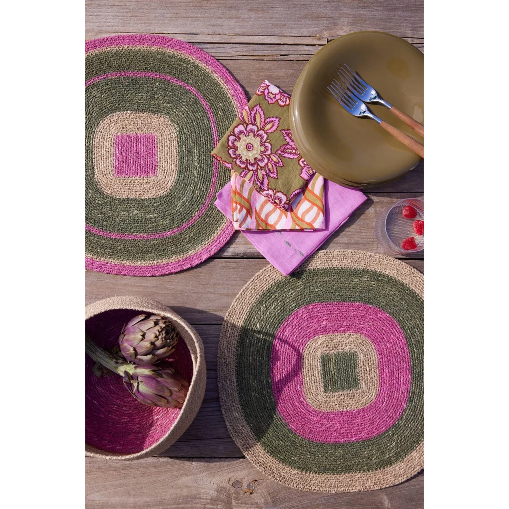 Set de Table kaki rose