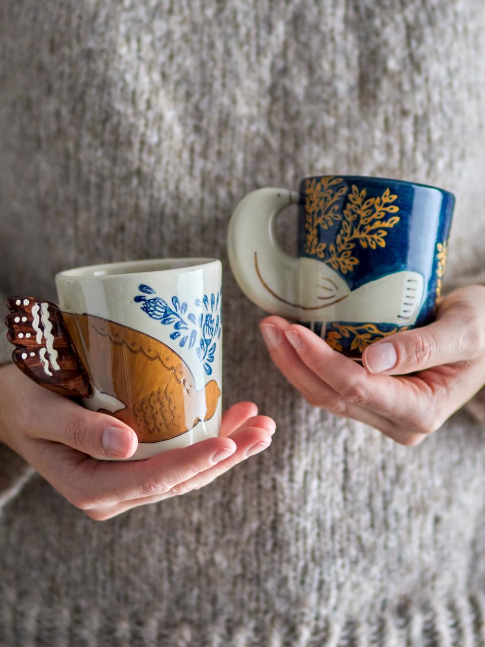 Tasse oiseaux blanc