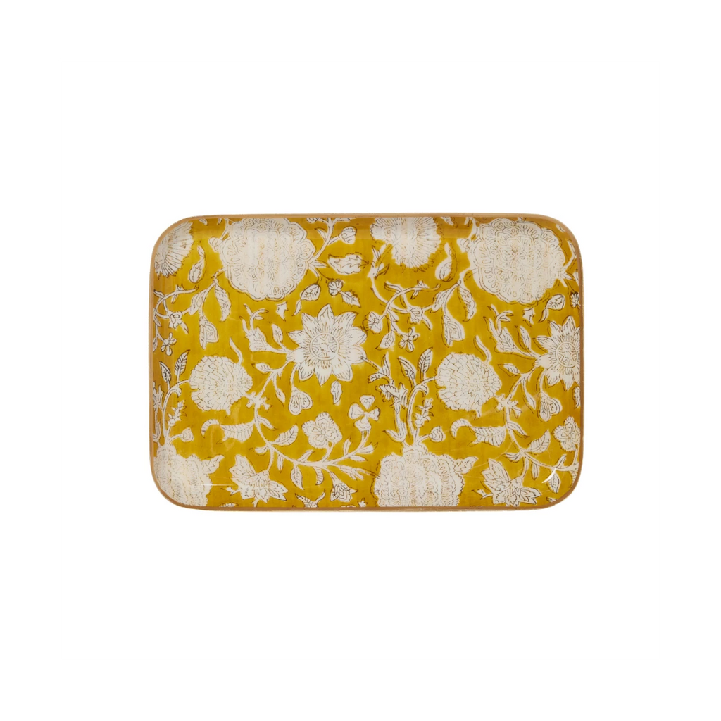 Plateau fleurs safran  M