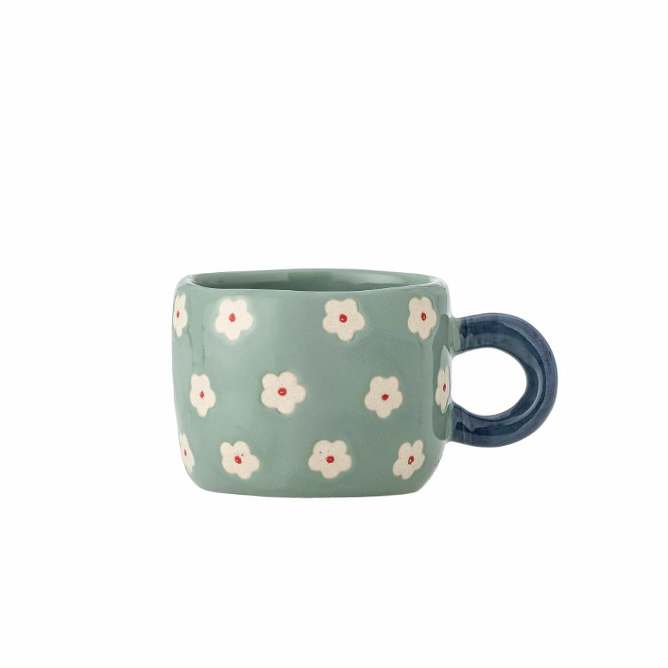 Tasse à fleurs bleu