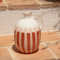 Pichet rayure terracotta