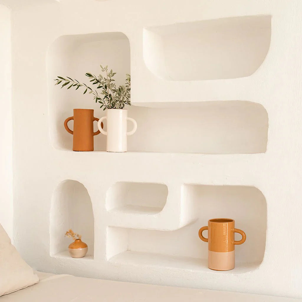 Vase oreille blanc